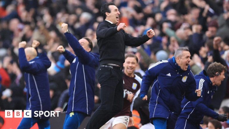 Aston Villa: Kings or kingmakers? Villa enter key run in Premier League title race Unai Emery celebrates