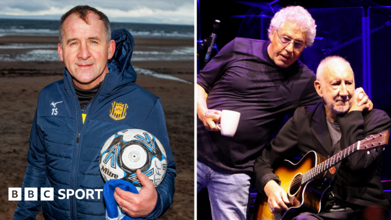 Celtic visit ‘bigger than The Who’ for Auchinleck Talbot in Scottish Cup Auchinleck Talbot train on Irvine Beach