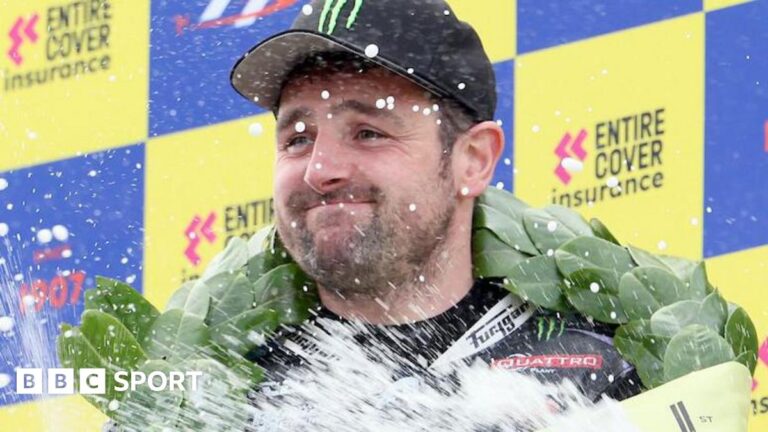 Irish Motorcyclist of the Year: IOM TT record holder collects award for third time Michael Dunlop
