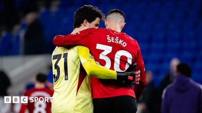Benjamin Sesko and Senne Lammens give Man Utd real hope of Champions League return Manchester United match winner Benjamin Sesko and goalkeeper Senne Lammens after the 1-0 win at Everton
