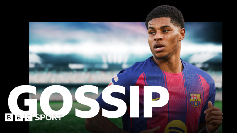 Football gossip: Rashford, Delap, Sancho, Senesi, Richarlison, Goretzka, Modric A graphic of Premier League players from every team in the division in 2025-26 season, with the Premier League trophy in front of them.