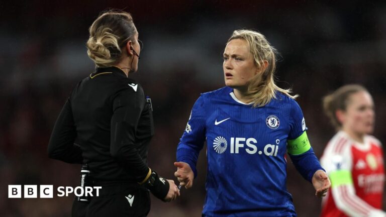 Arsenal 3-1 Chelsea: Women’s game needs more respect with officiating – Sonia Bompastor Ellen White, Jen Beattie and Ben Haines