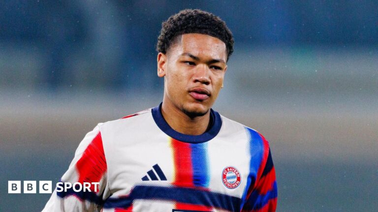 Bayern Munich: 16-year-old Leonard Prescott may have to play in goal in Champions League Leonard Prescott in training for Bayern Munich