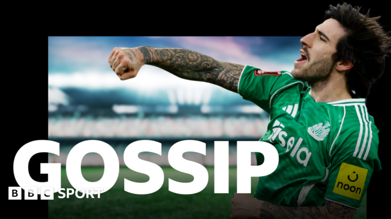 Football gossip: Tonali, White, Iraola, Kolo Muani, Fermin, Robinson A graphic of Premier League players from every team in the division in 2025-26 season, with the Premier League trophy in front of them.