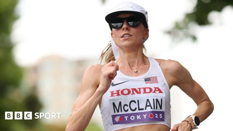 US half marathon championship: Runners to be given prize money after being led off course Jess McClain representing the United States in the women's marathon at the 2025 World Athletics Championships in Tokyo