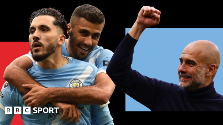 Danny Murphy column: Why Man City will win Premier League ahead of Arsenal Graphic for Danny Murphy's BBC Sport column