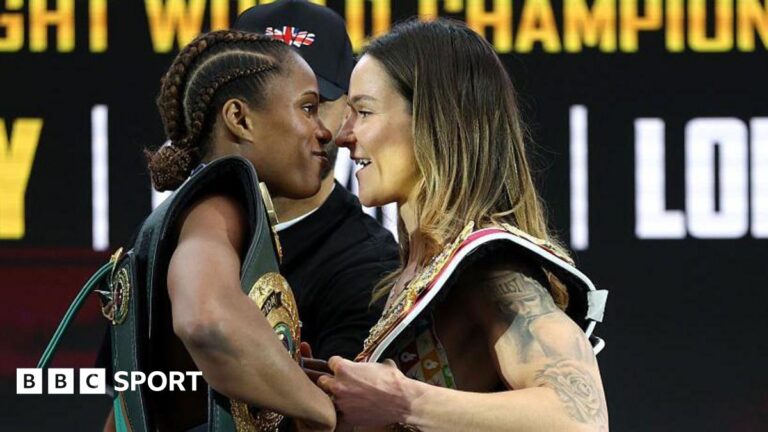 Dubois v Harper: Predictions from Claressa Shields, Mikaela Mayer and Natasha Jonas for world title fight Caroline Dubois faces off with Terri Harper