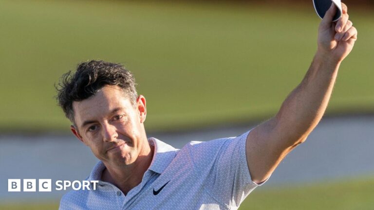 Masters 2026: Rory McIlroy tightens grip on Masters with record 36-hole lead at Augusta Rory McIlroy waves his cap to the Masters crowd