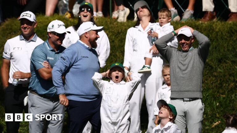 The Masters 2026: Family fun and holes in one – why par 3 contest crosses generations Shane Lowry, Rory McIlroy and their families react to Frankie Fleetwood hitting his ball in the water on the ninth hole of Augusta National's par three course