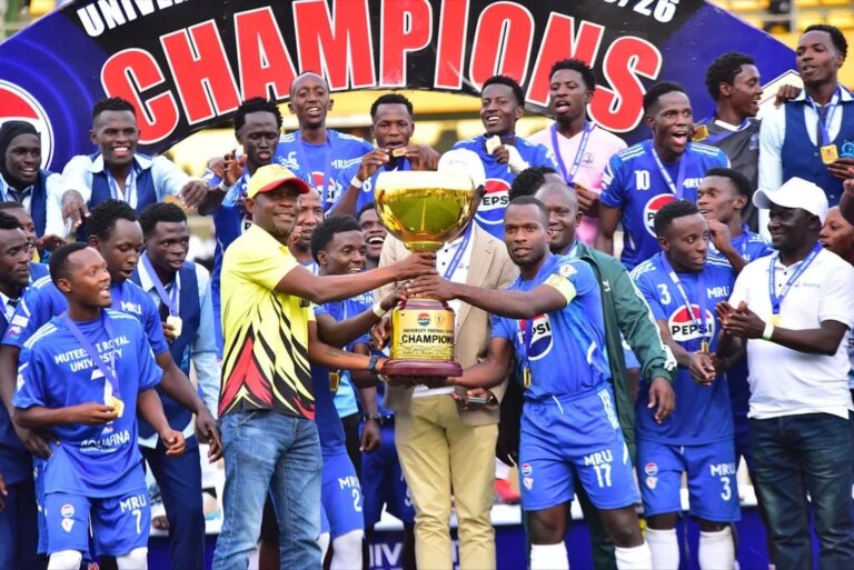 Muteesa 1 Royal Clinch Maiden Pepsi College Soccer League title