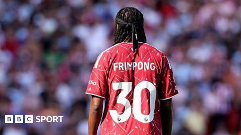 Netherlands’ 2026 World Cup squad: Frimpong misses out, Timber included The back of Frimpong on the pitch at Anfield
