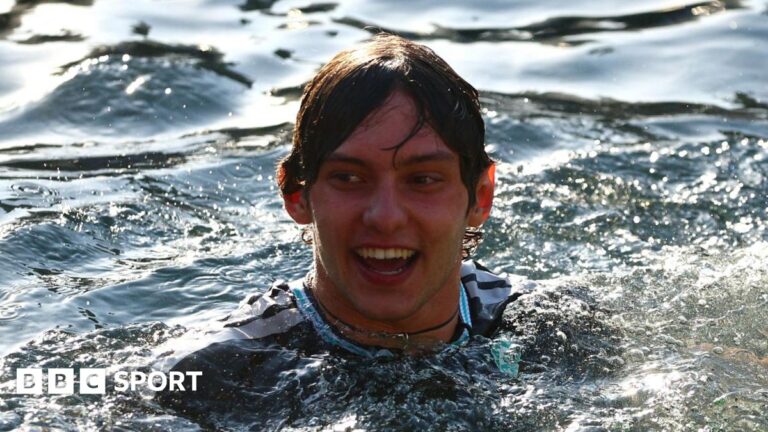 Monaco Grand Prix: Kimi Antonelli and George Russell contrast could hardly be more stark Race winner Kimi Antonelli swimming in the Monaco harbour after winning the grand prix
