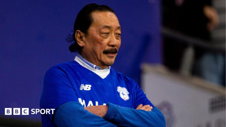 Vincent Tan: Cardiff City owner converts £42m of debt into equity Vincent Tan watches a Cardiff game while wearing the club's shirt