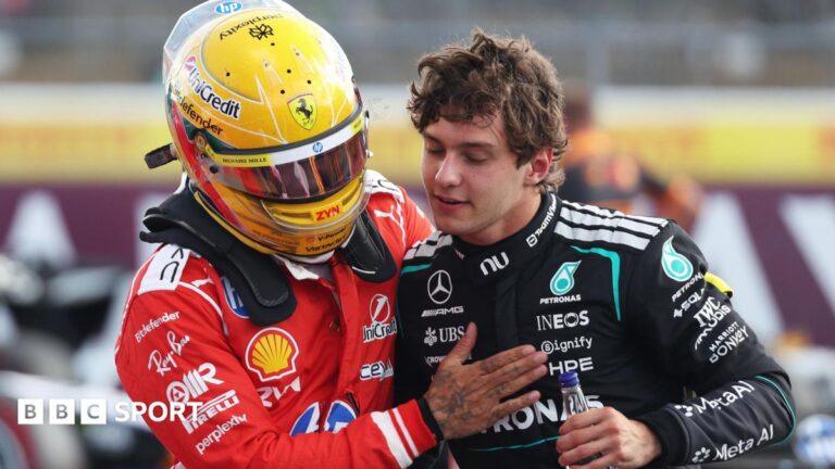 British Grand Prix: Kimi Antonelli beats Charles Leclerc and Lewis Hamilton to Silverstone pole Mercedes' Kimi Antonelli during qualifying for the British Grand Prix