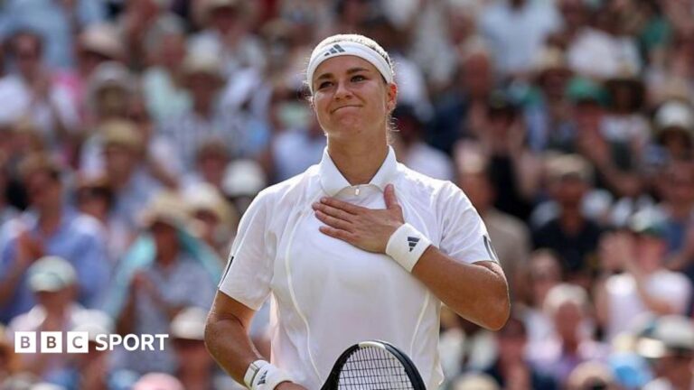 Karolina Muchova: Wimbledon finalist set to miss a ‘few weeks’ after ‘small surgery’ Karolina Muchova acknowledges the crowd at Wimbledon in 2026