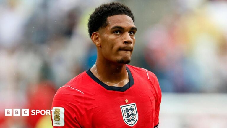 Mexico vs England: England’s Jarell Quansah set to start at right-back England right-back Jarell Quansah playing against Panama in a 2026 World Cup group stage match