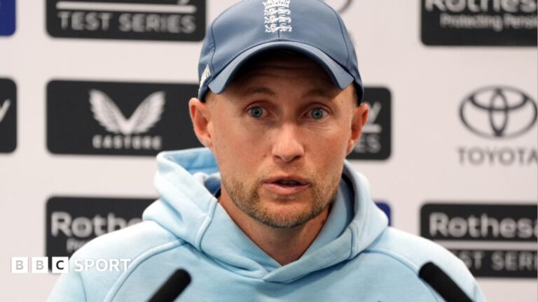 Brydon Carse: Joe Root says he is ‘hacked off’ and ‘disappointed’ at nightclub incident Joe Root speaks to the media with sponsors boards behind him