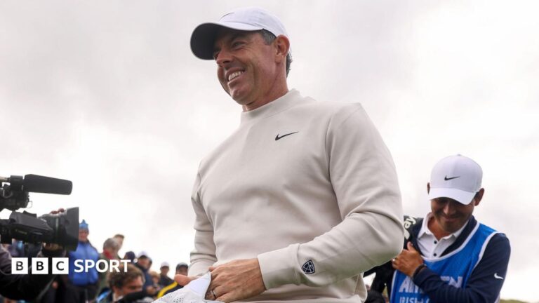 Irish Open: Rory McIlroy four behind leader Joaquin Niemann at Irish Open Rory McIlroy